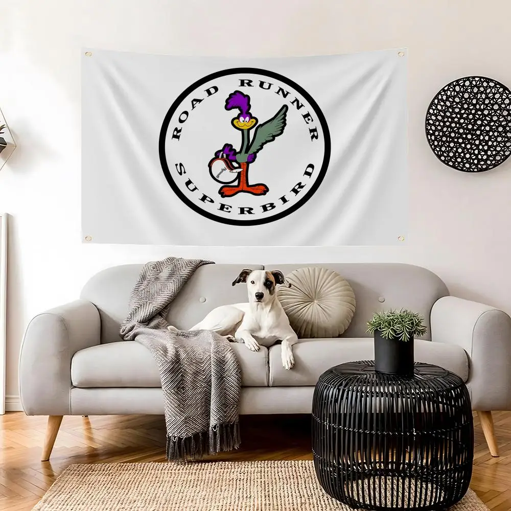P-Plymouth R-Roadrunner Flags Indoor and outdoor decorative flags, custom furniture, wall and garden decorations view 4