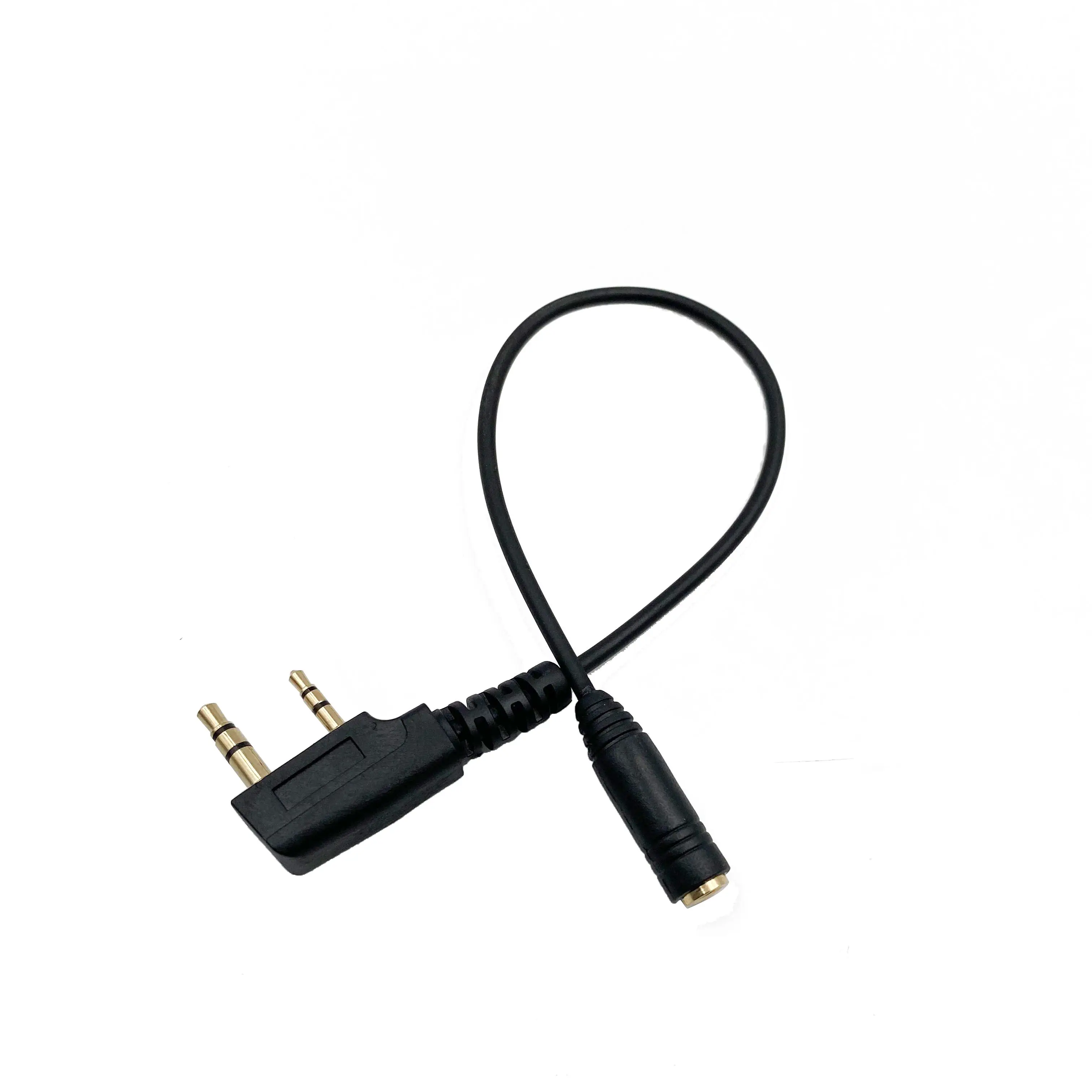 

TCK1 2 Pin to 3.5mm Female Phone Audio Earpiece Transfer Cable For BAOFENG BF-888S 666S 777S UV5R KD-C1 TYT Quansheng Kenwood