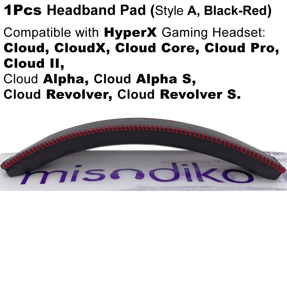 Misodiko Hoofdband Pad Vervanging Voor Hyperx Cloud, Cloud 2 Ii, Cloud Core, Cloud Alpha, cloud Revolver S Gaming Headset