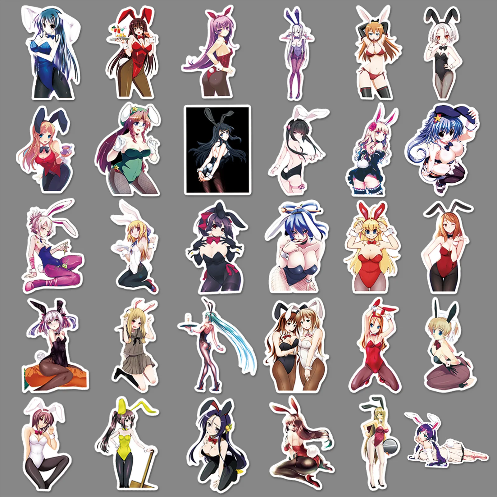 61PCS Hentai Anime Sexy Girls Stickers For Adult DIY Laptop Luggage Motorcycle Car Waifu Stickers Graffiti Decals Toy Gift