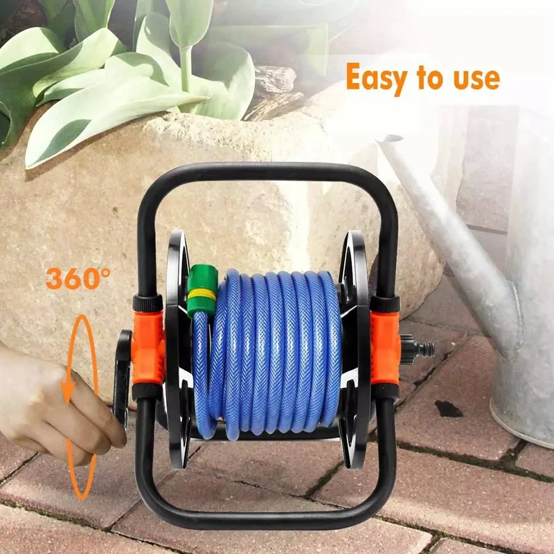 Portable Garden Hoses Reel Garden Pipe Storage Cart Pipe Exclude Winding Tool Rack Portable