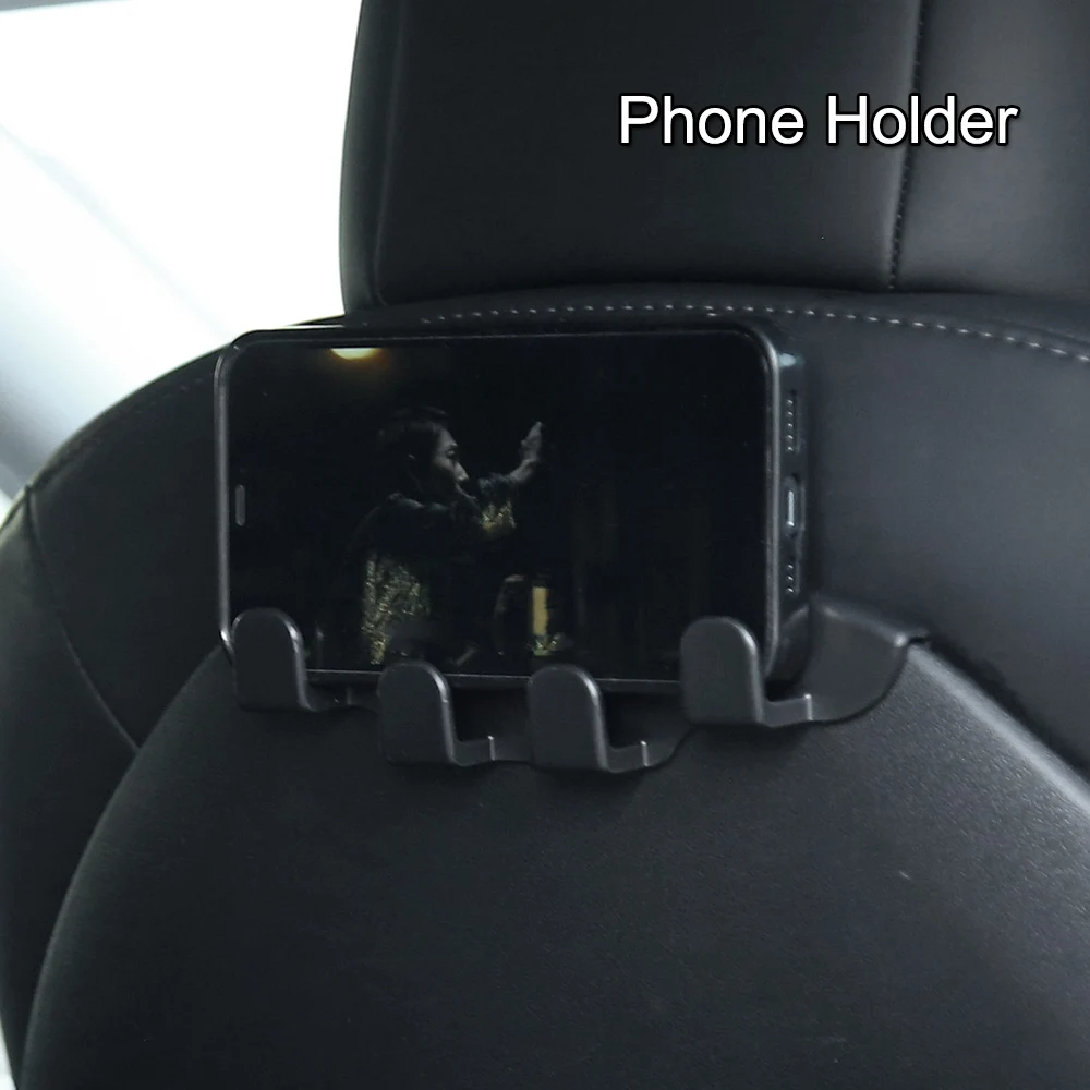 Seat Hook for Tesla Model Y Organizer Center Console Head Rest Storage Multifunctional Phone Bracket Model 3 Hanger