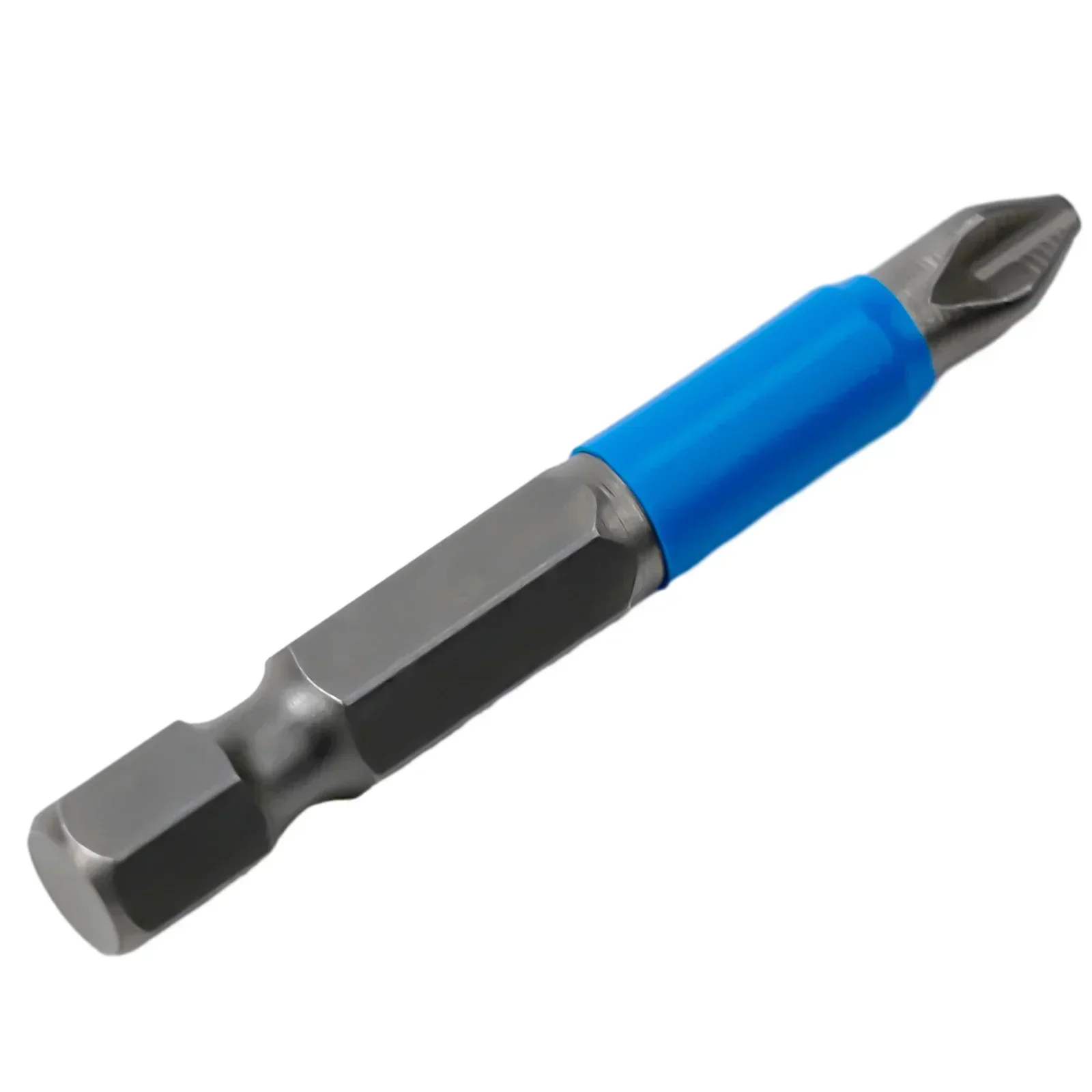 Screwdriver Bit Blue+Silver 50mm Non slip Screwdriver Bit Set with High Hardness and Magnetic Feature PH1/PH2/PH3/PZ1/PZ2/PZ3