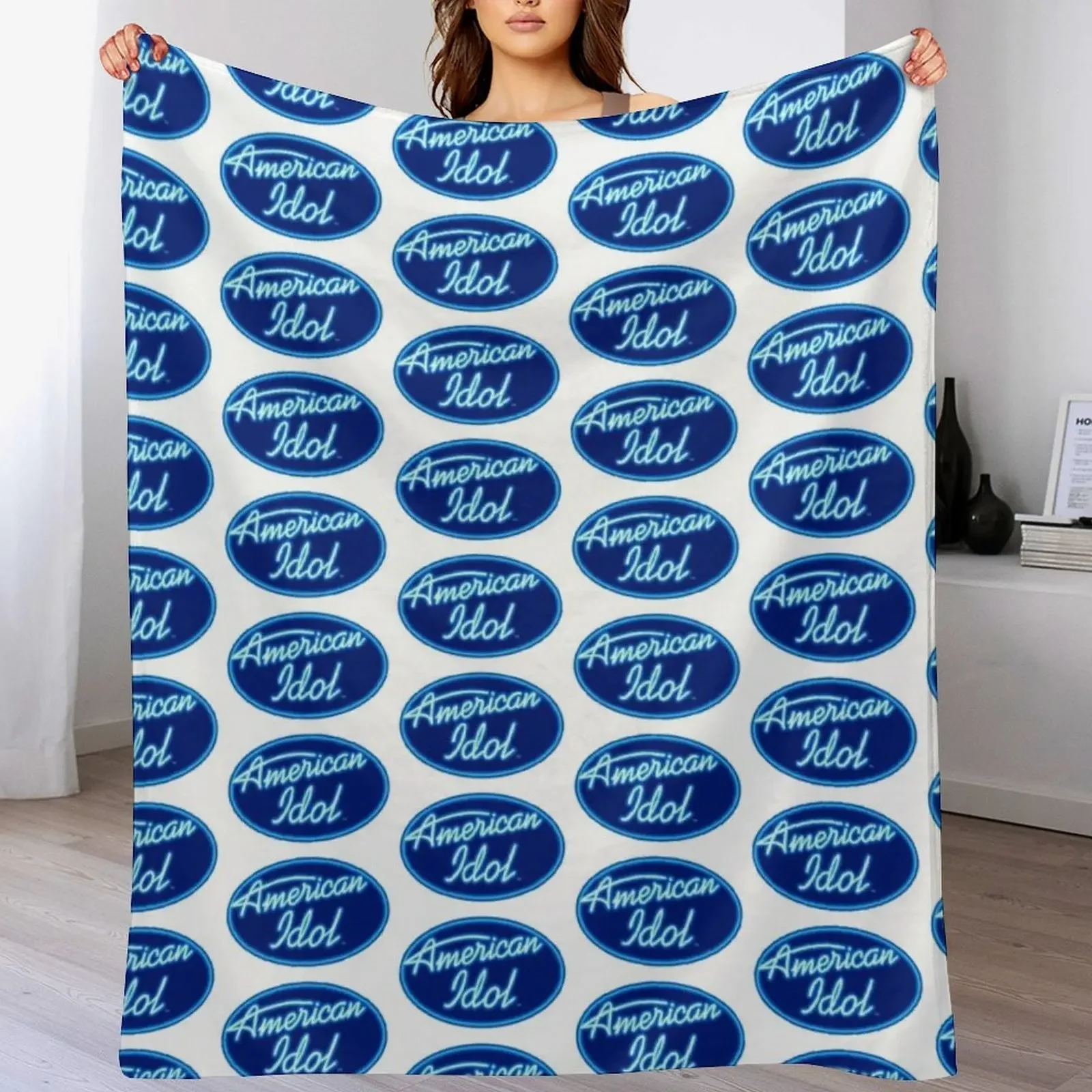 

American Idol Sticker Throw Blanket Cozy Home Blanket Gift for Christmas Holiday