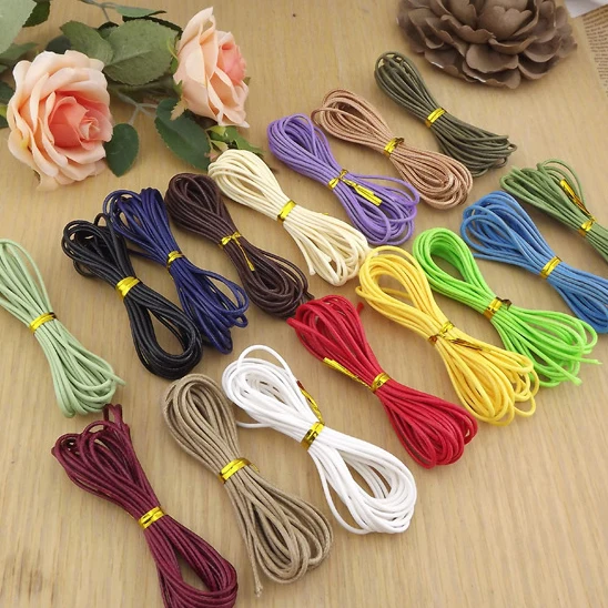 1.5mm Cords Korean jewelry wax rope braided wire bracelet necklace diy rope 3M Jewelry Findings & Components #1094