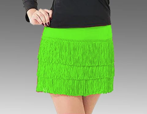 New Latin Dance Skirt Women's Half-length Tassel Short Performance Costume Adult Practice Children's Training Competition Suit