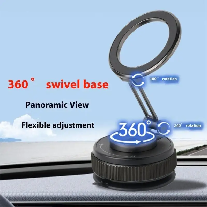Y1UB Foldable Car Phone Holder Suction Cup Mount Stand for Phone 17 16 Mount Holder for Windshield and Dashboard