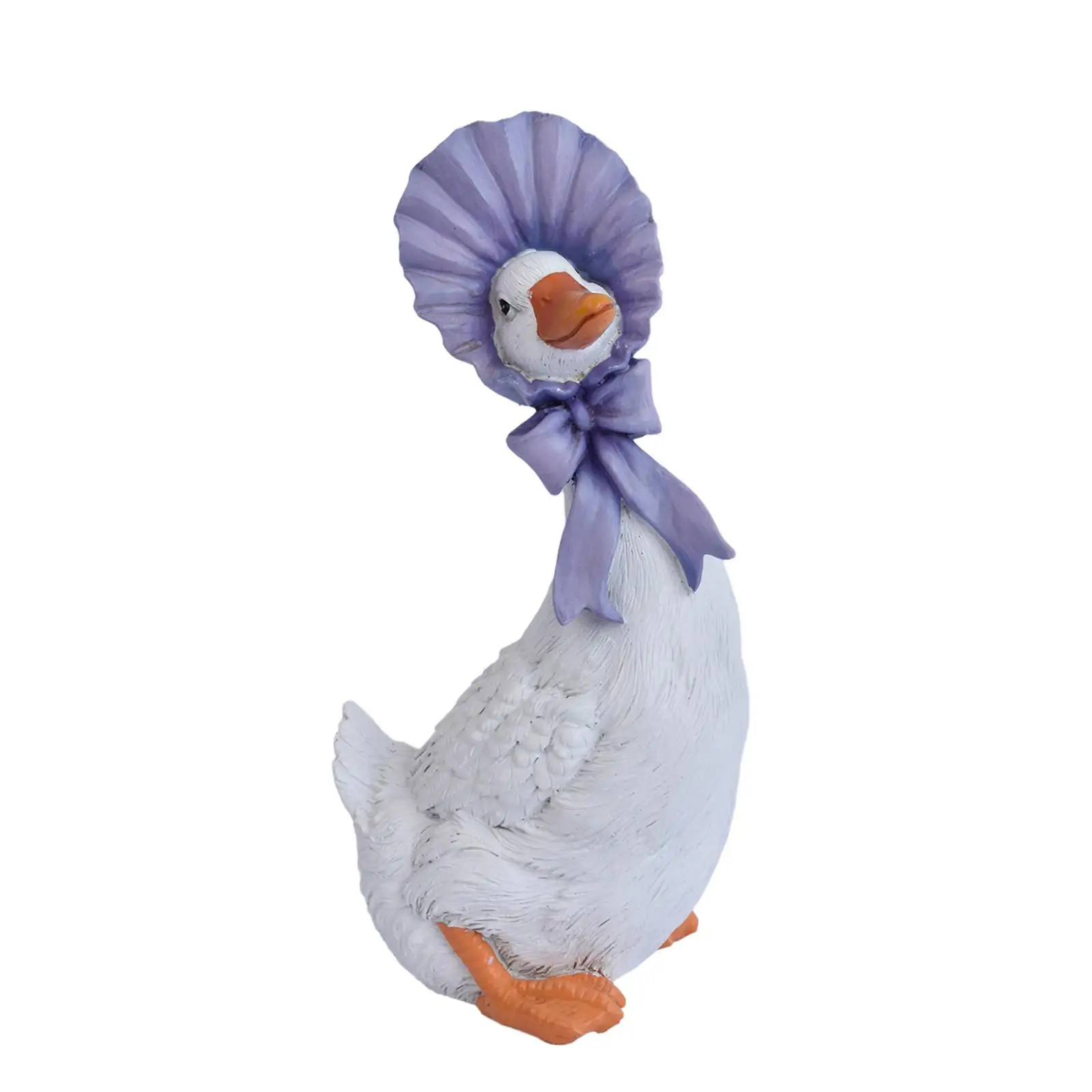 Cute Resin Duck Garden Statues Funny Animal Sculpture Backyard Decoration for Office Lawn Yard Shelf Decor