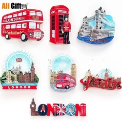 Cartoon British Travel Souvenirs Magnetic Refrigerator Stickers Resin Decoration Crafts Home Decoration Gift