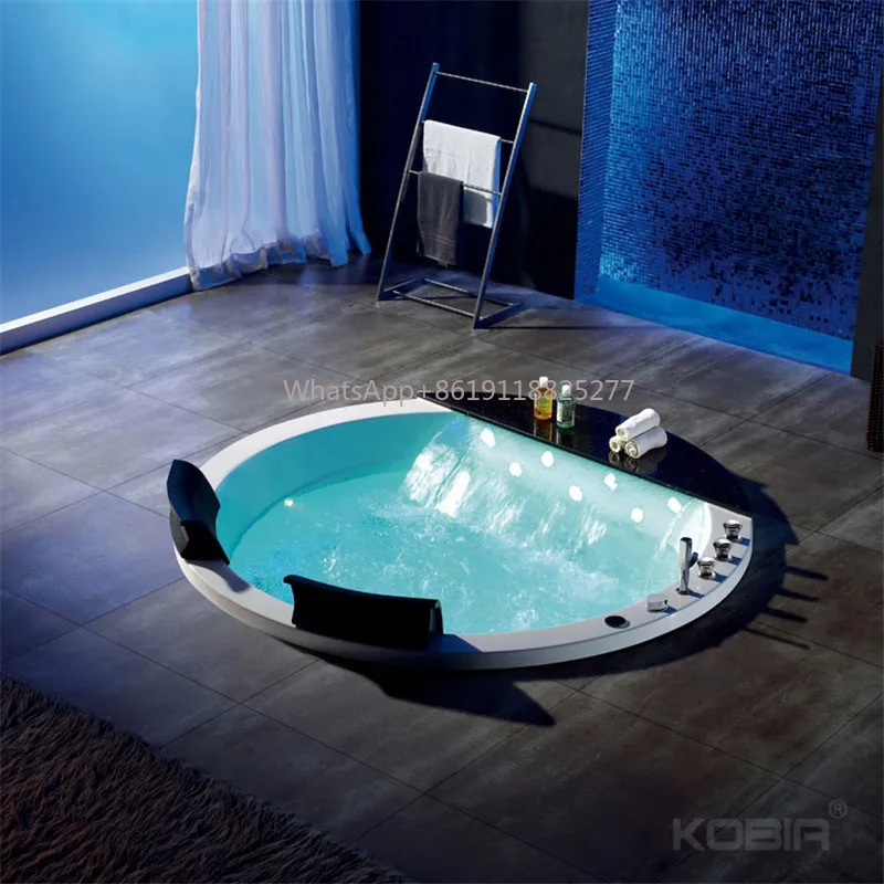 bathtubs acrylic hydromassage bathtub Hot sale light luxury circle whirlpool tubs drop-in