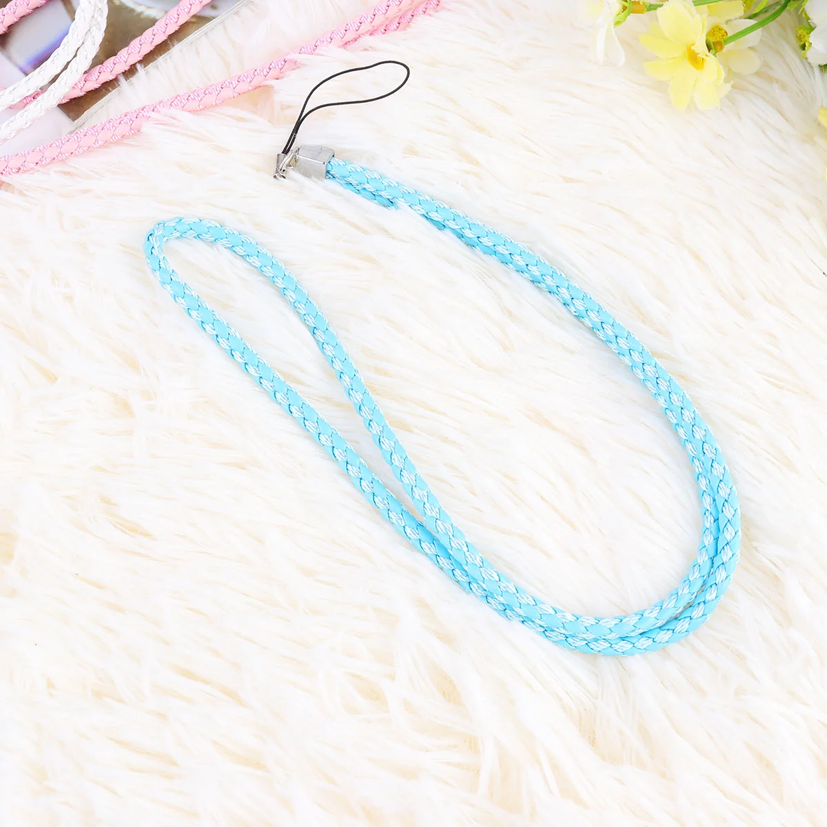 5 Pcs Lanyards for Keys Braided Rope Multicolor Phone Hanging Long Miss