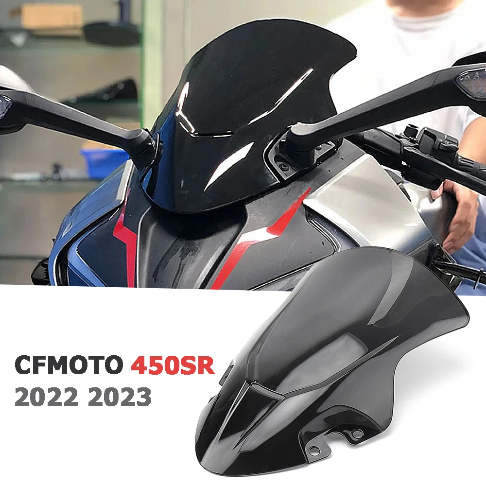 

For CFMOTO 450SR 450 SR 450sr 2022 2023 Odometer Visor Front Wind Shield Screen Deflectors Motorcycle Windshield Windscreen