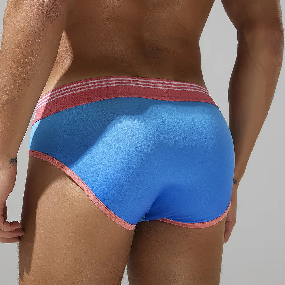 SEOBEAN Men's Briefs, Fashion Gradient Low-Rise Pouch Underwear, Trendy Sports Underwear view 2
