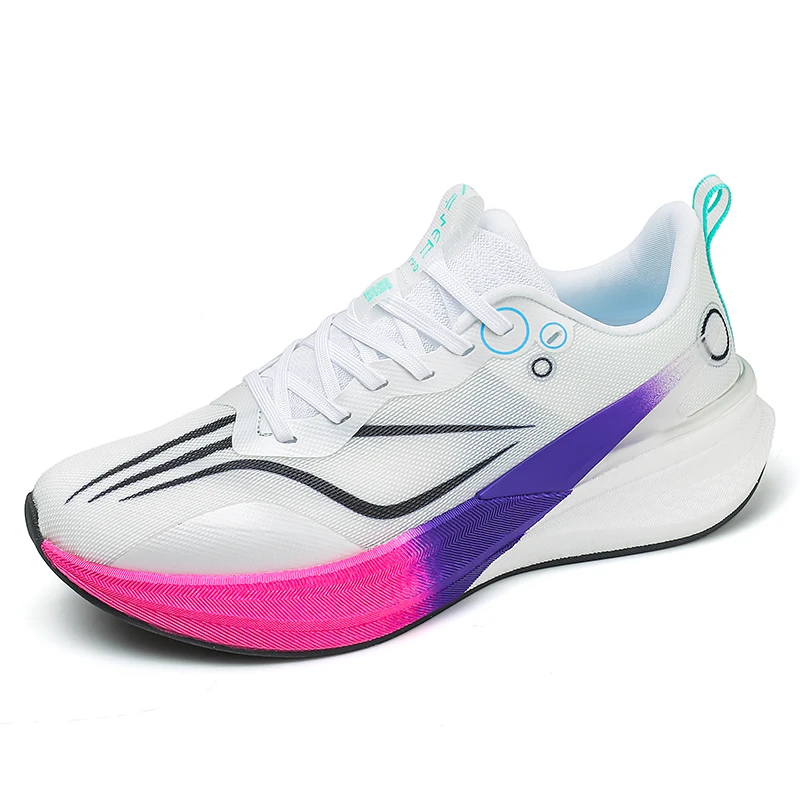 

New Running Shoes for Jogging and Marathon Sports, Mesh Fabric with True Carbon Plate, Men's and Women's Hiking Shoes 2025 Men's