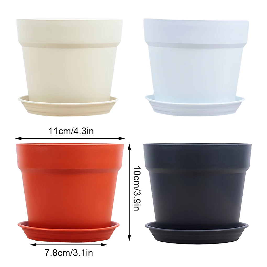 플라스틱 식물 냄비, 견고하고 내구성 있는 건축 부식 방지, 식물 수집이 용이하지 않음