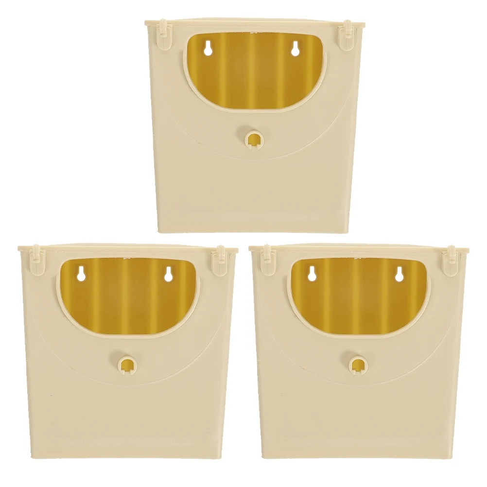 

3pcs Bird Breeding Box Warm Nesting House Plastic Hut Small Parrot Cage Hanging Breeding Incubation Box Pet Supplies