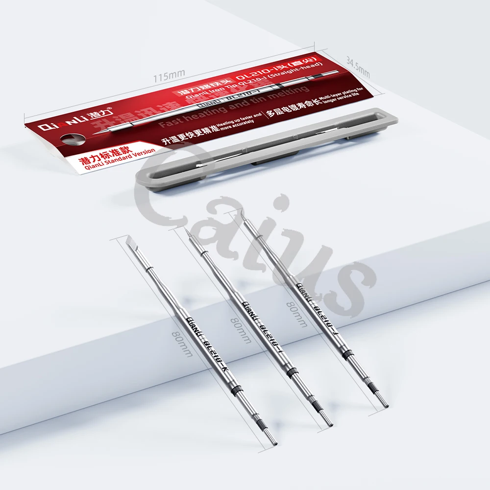 QIANLI QL210 الدقة C210 سلسلة لحام تلميح تسخين سريع وذوبان القصدير لمحطة لحام سلسلة 210 لحام ذوبان