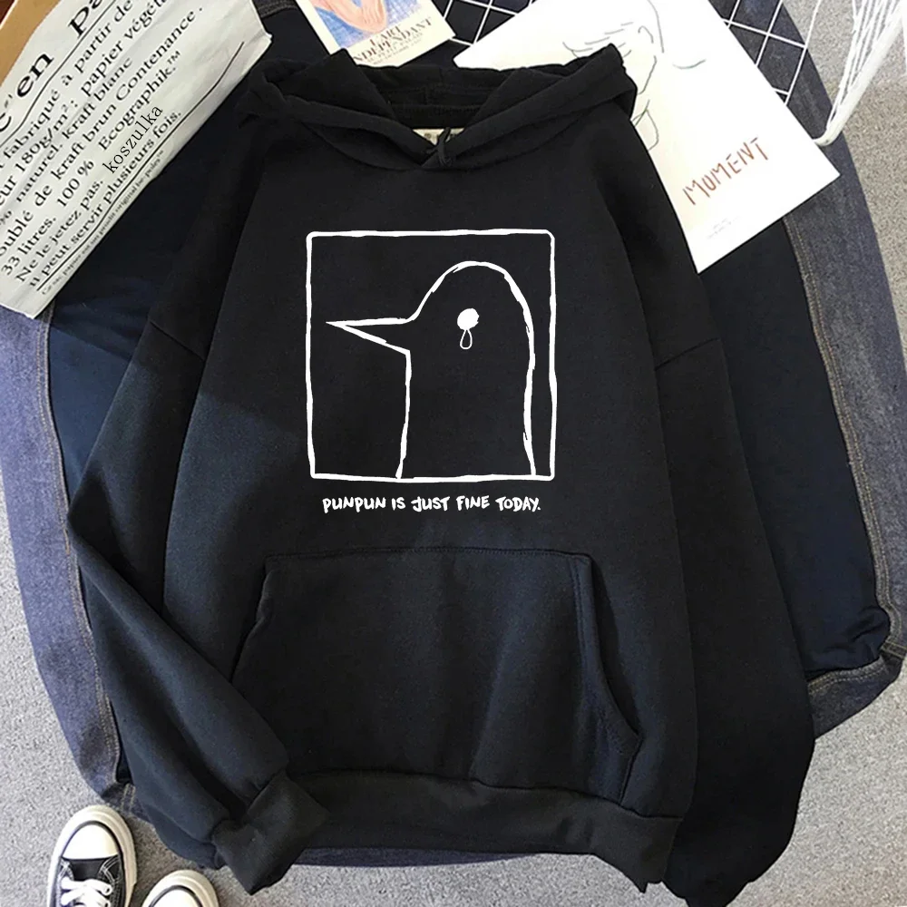 Goodnight Punpun Felpa con cappuccio da donna Harajuku Graphic Kawaii Felpe con cappuccio unisex Anime Manga Cartoon Oyasumi Punpun Pullover Felpe