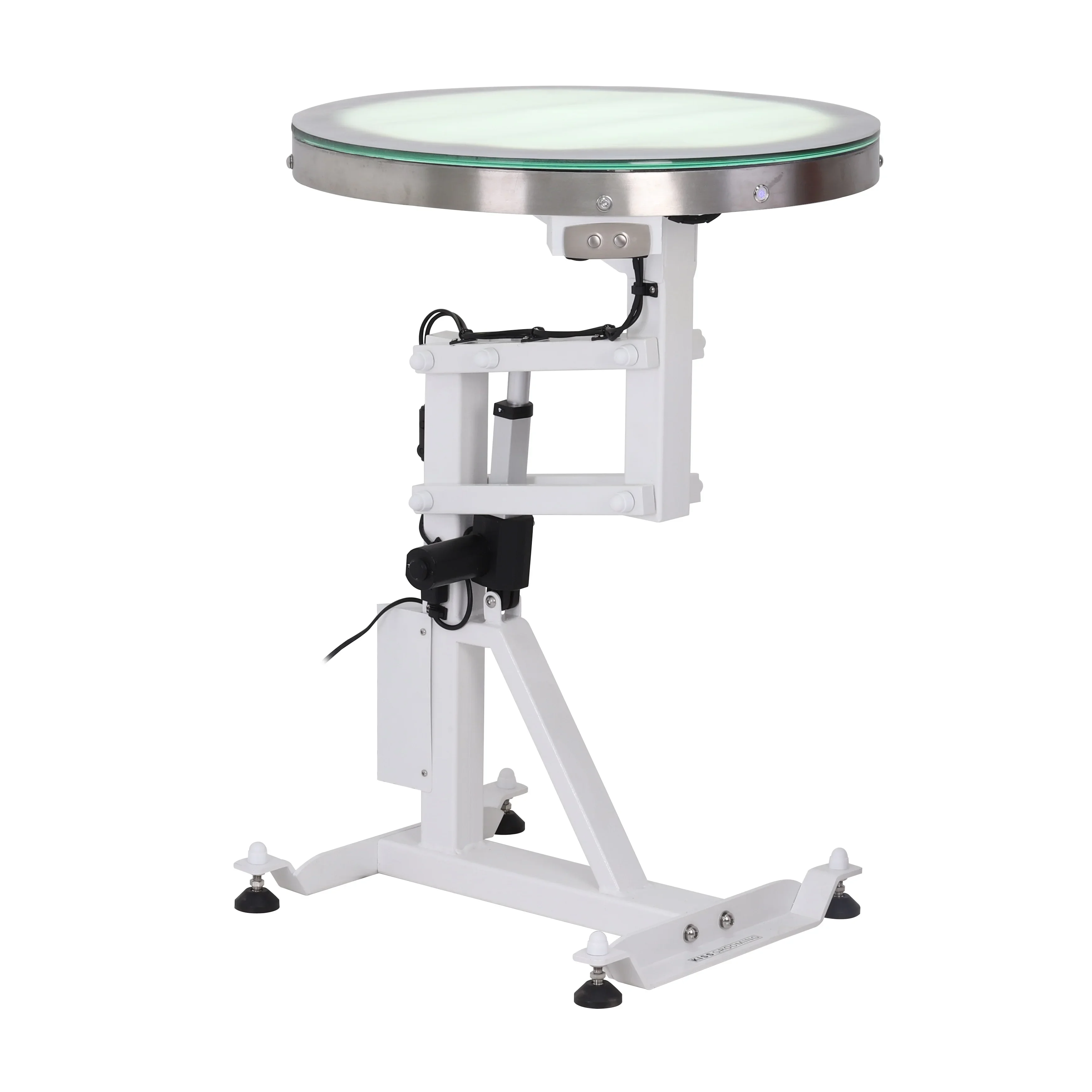 

FT-838E-LED AEOLUS Electrical Round Lighting Table Pet Grooming Table WIth LED Pet Supplies Electric Lifing Table