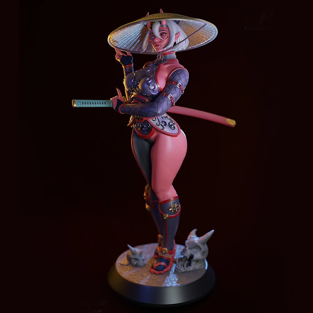 

1/24 комплект модели для 3d печати, сексуальная фигурка Oni Ninja из смолы, комплект модели, сделай сам, миниатюрная уменьшающая статуя, неокрашенный комплект, игрушки