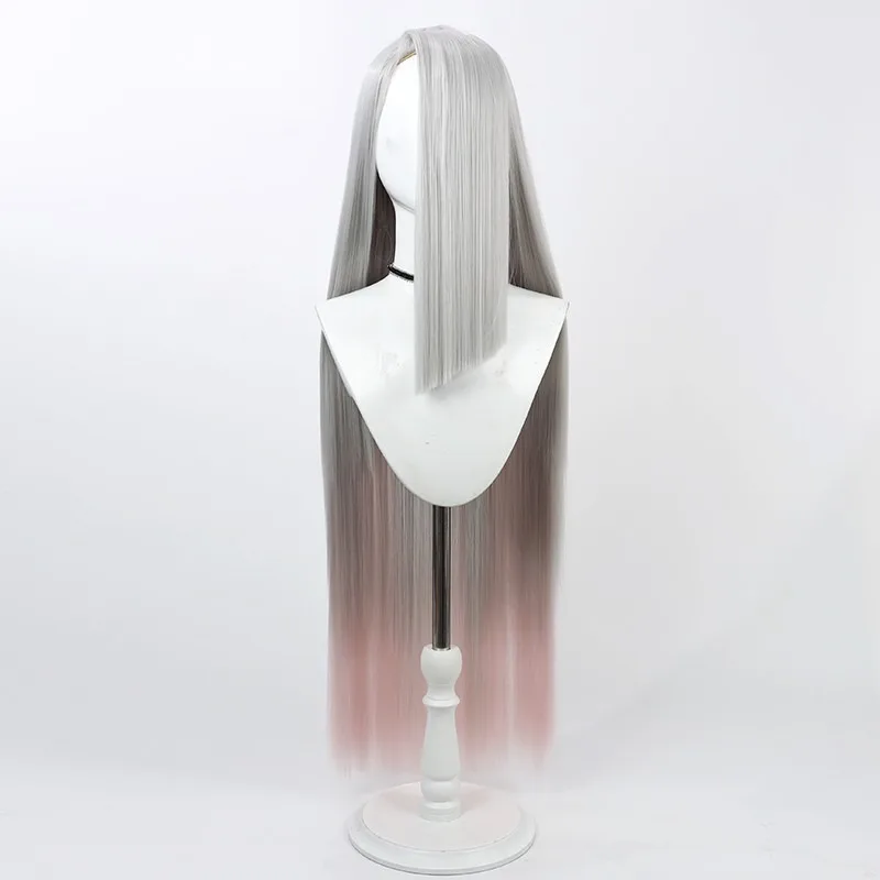 Latest ReadyStock-Hazbin Cosplay Hotel Vaggie Cosplay Vaggie Wig Vaggie White Wig Women Men Halloween Carnival Cosplay Wig