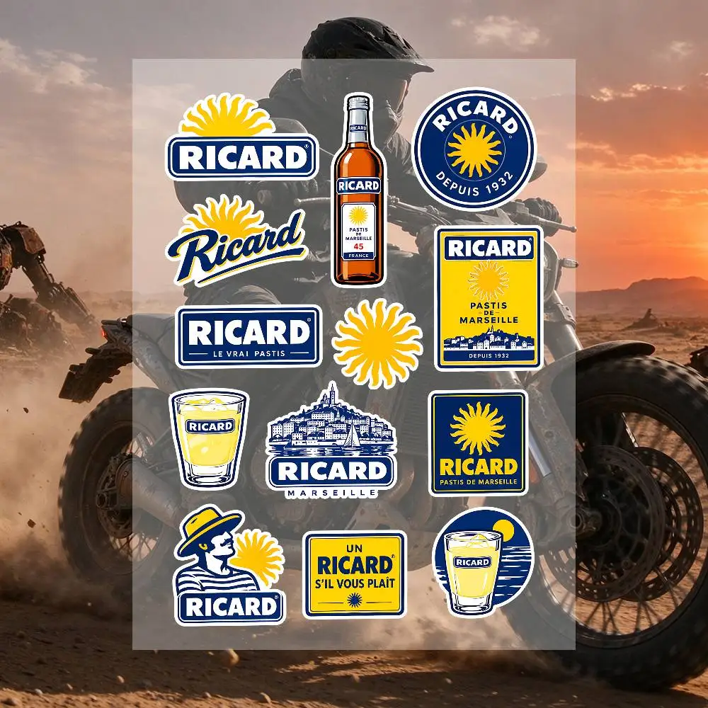 R-Ricard Stickers Moto Sticker Auto Body Bumper Windows Motorcycle Laptop Walls Vinyl Decal Car Tuning Accessories