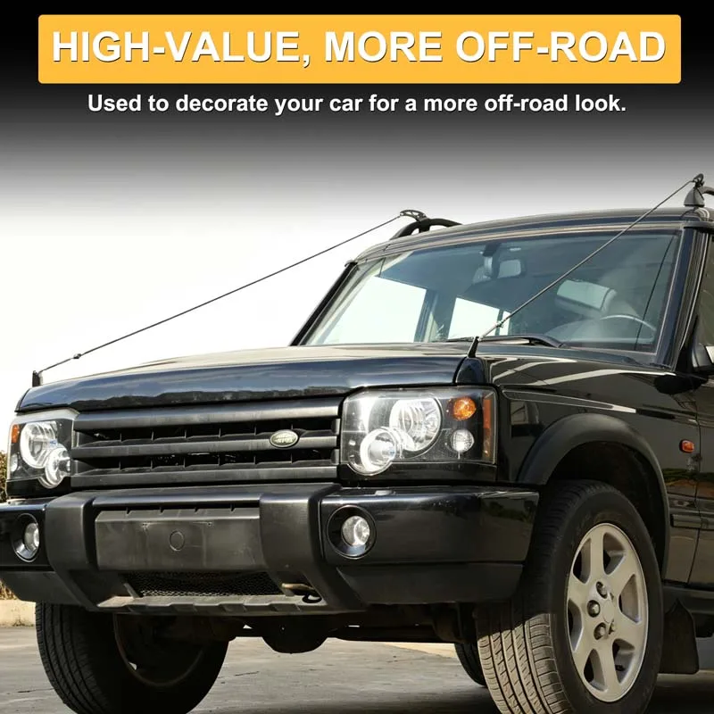 For Land Rover Discovery 2 1998-2003 2Pcs Limb Riser Kit Bush Cables Tree Branch Deflector Carbon Steel Off-Road