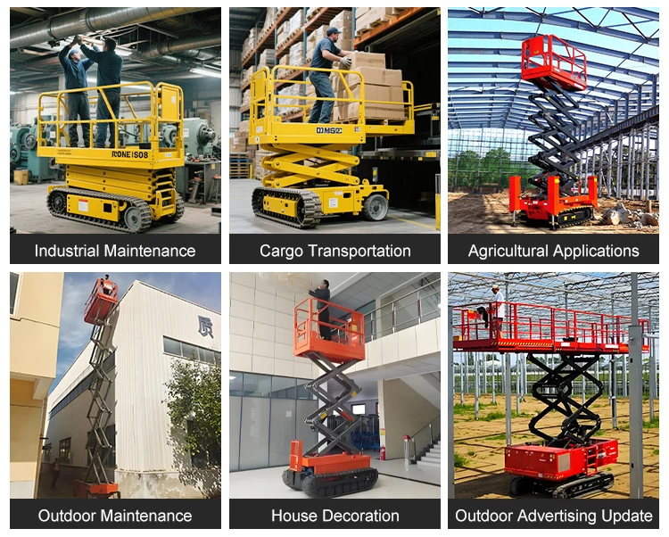 

YG China Heavy Duty Electric Mobile Scissor Lift Self-Propelled Aerial Platform In Heights Of 4m 6m 8m 12m 18m 20m