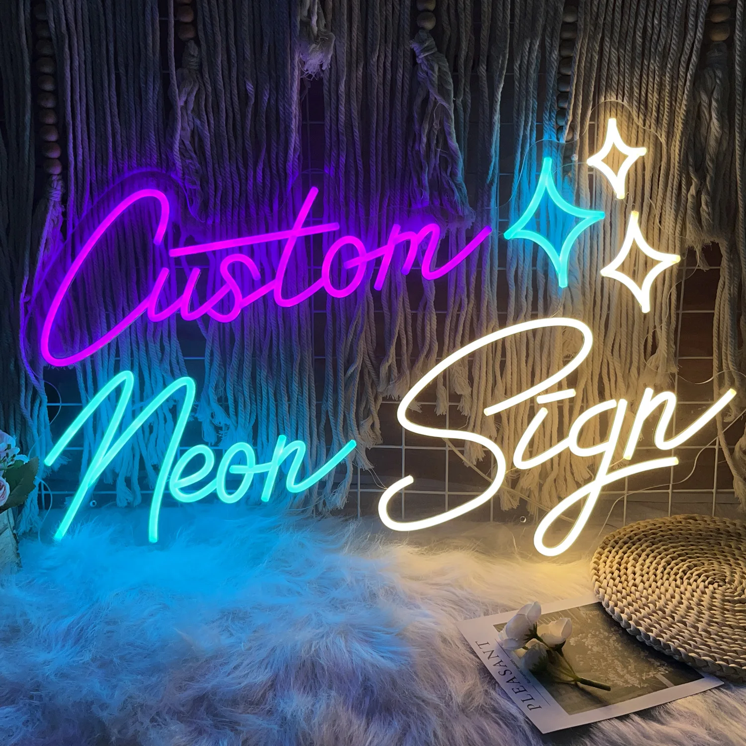 Custom Neon Sign Custom Led Light Personalised LED Neon Lighting Name Decor Wedding Sign Bedroom Home Bar Wall Neon Decorations