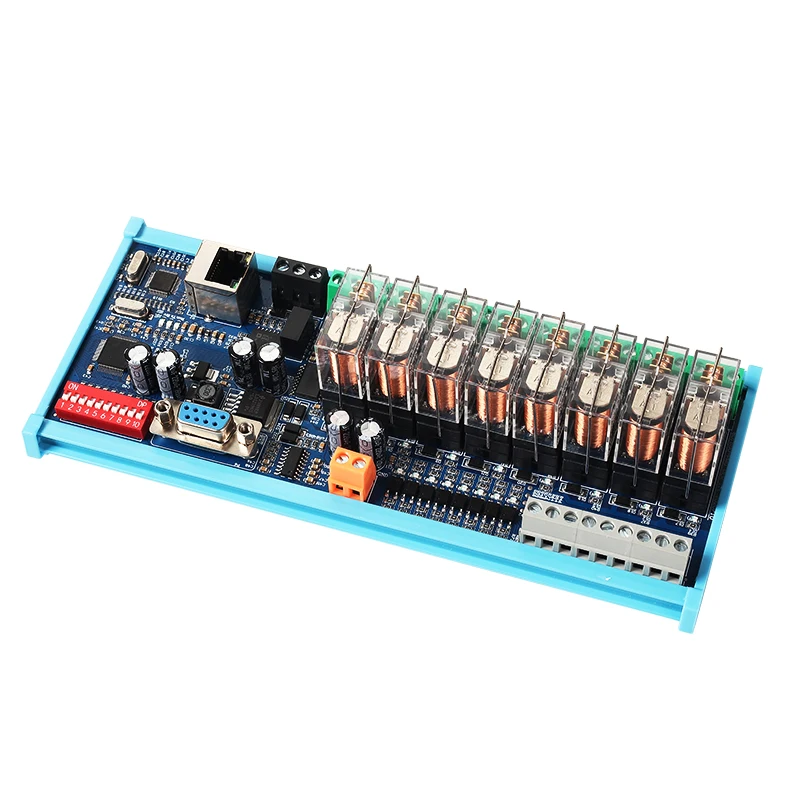 AoShangMing 8-Channel RS485 232 Ethernet Input Output Relay Module Modbus RTU/TCP LAN Relay Card for Contactors PLC