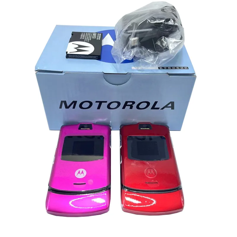 MOTOROLA RAZR V3 Original-Refurbished Unlocked Clamshell Bluetooth Mobile Phone GSM 850/900/1800/1900 Quality 90% Fineness