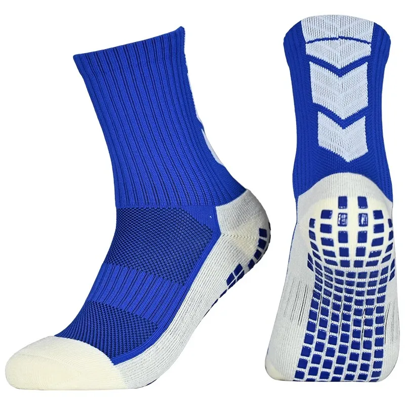 2023 Sports Socks Anti-Slip Football Grip Socks Thickened Breathable Non Skid Soccer Socks Adults Kids Outdoor Cycling Sock