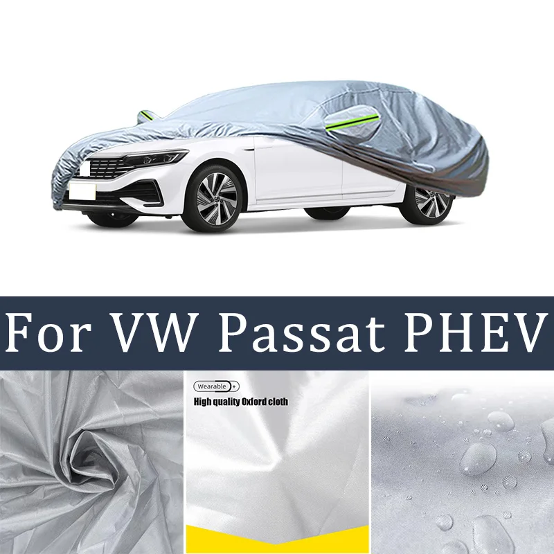 

For VW Passat PHEV Car Cover Full Covers with Reflective Strip Dustproof UV Scratch-Resistant Sunscreen Protective cover