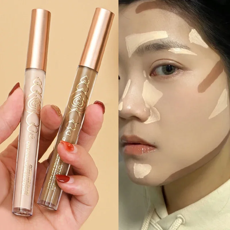 4 Colors Highlighter Face Contouring Concealer Stick Waterproof Moisturizing Oil Control Foundation Brightening Face/Eye Makeup