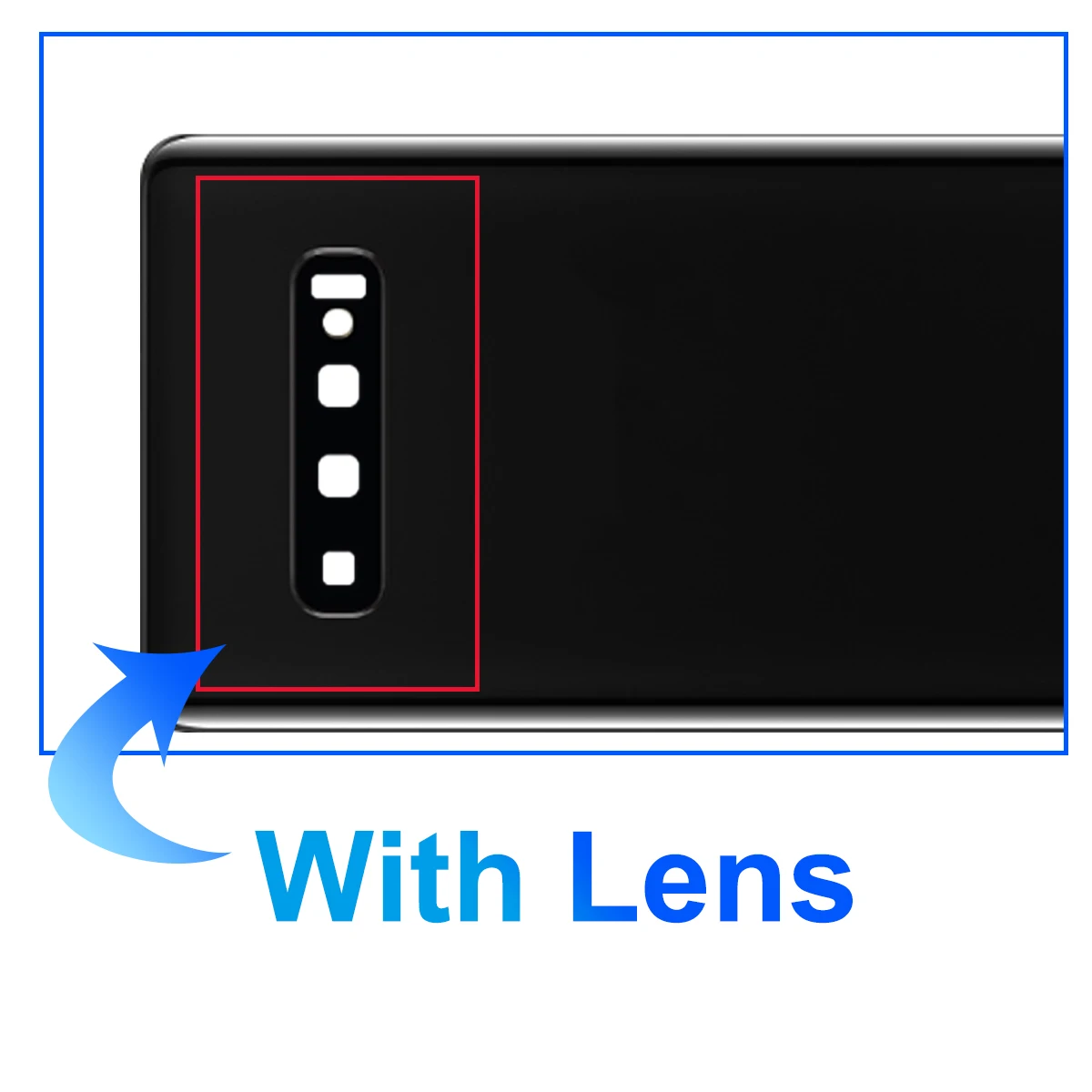 For Samsung S10 plus / S10 Back Glass Battery Cover Rear Door Housing Panel Repair Parts And Camera Lens Frame for G975U G973F image 4