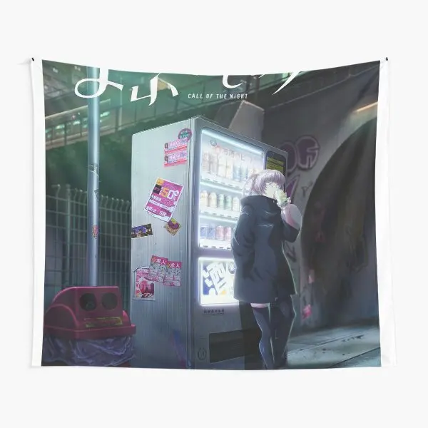 Yofukashi No Uta Call Of The Night  Tapestry Room Art Wall Yoga Bedspread Travel Beautiful Printed Decoration Home Colored Towel