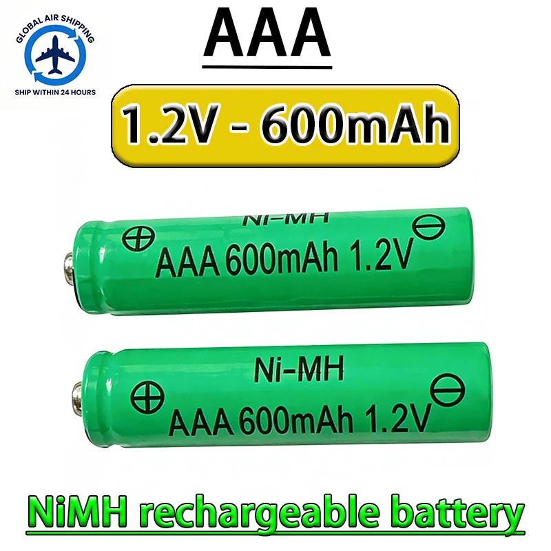 

AAANi-MH battery 1.2V-600mAh rechargeable battery suitable for toy cars/remote controls/shaving razors/toothbrushes/clocks
