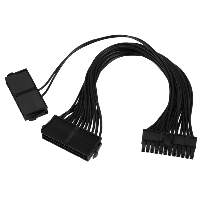 10X Power Supply Splitter, Dual PSU Cable Adapter 24 Pin 20+4 Pin ATX Motherboard Adapter Extension Cable