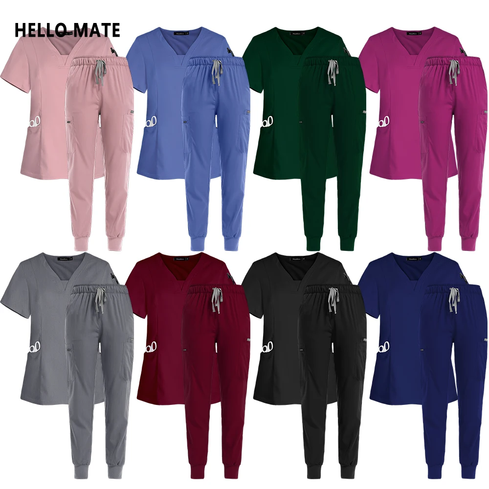 Vêtements de travail pour animaux de compagnie, ensemble de blouses pour médecins et infirmières, uniformes chirurgicaux médicaux pour femmes, accessoires de soins infirmiers cliniques, salopette de dentiste d'hôpital