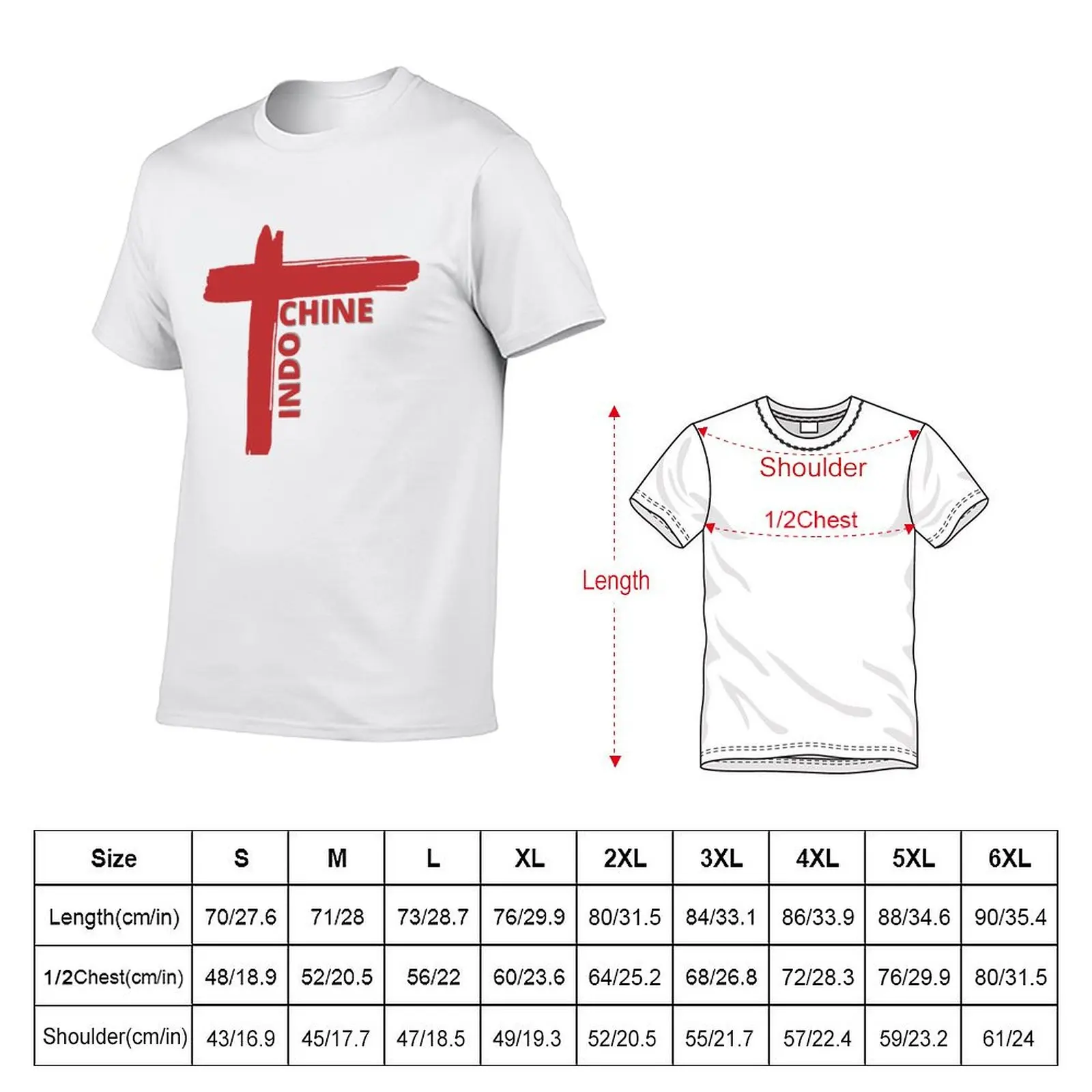 Best of Indochine Simple Logo T-Shirt Festival Short Sleeve T-Shirt