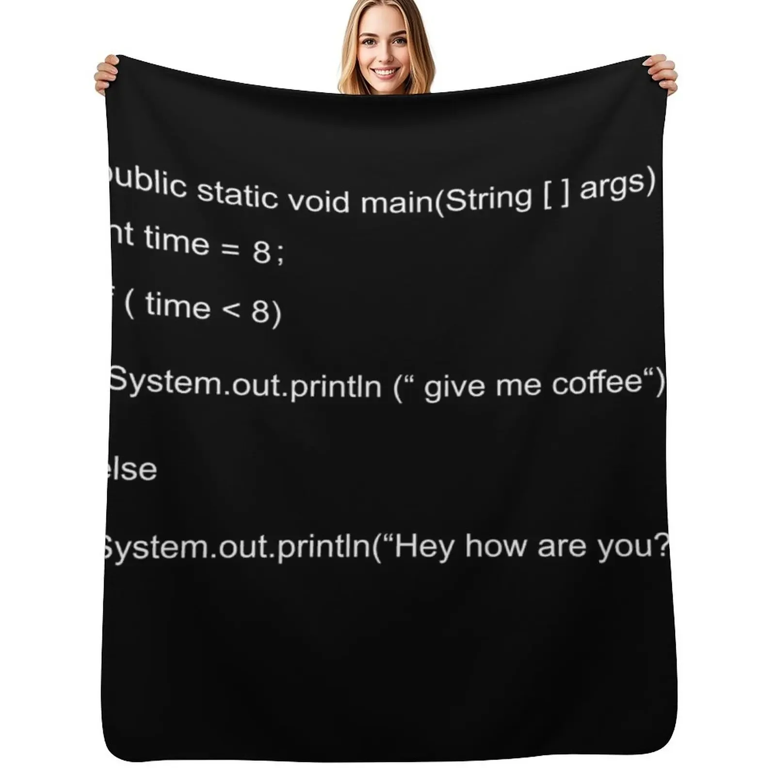 بطانية رمي جافا المضحكة، بطانية لحاف سياحية للشاطئ