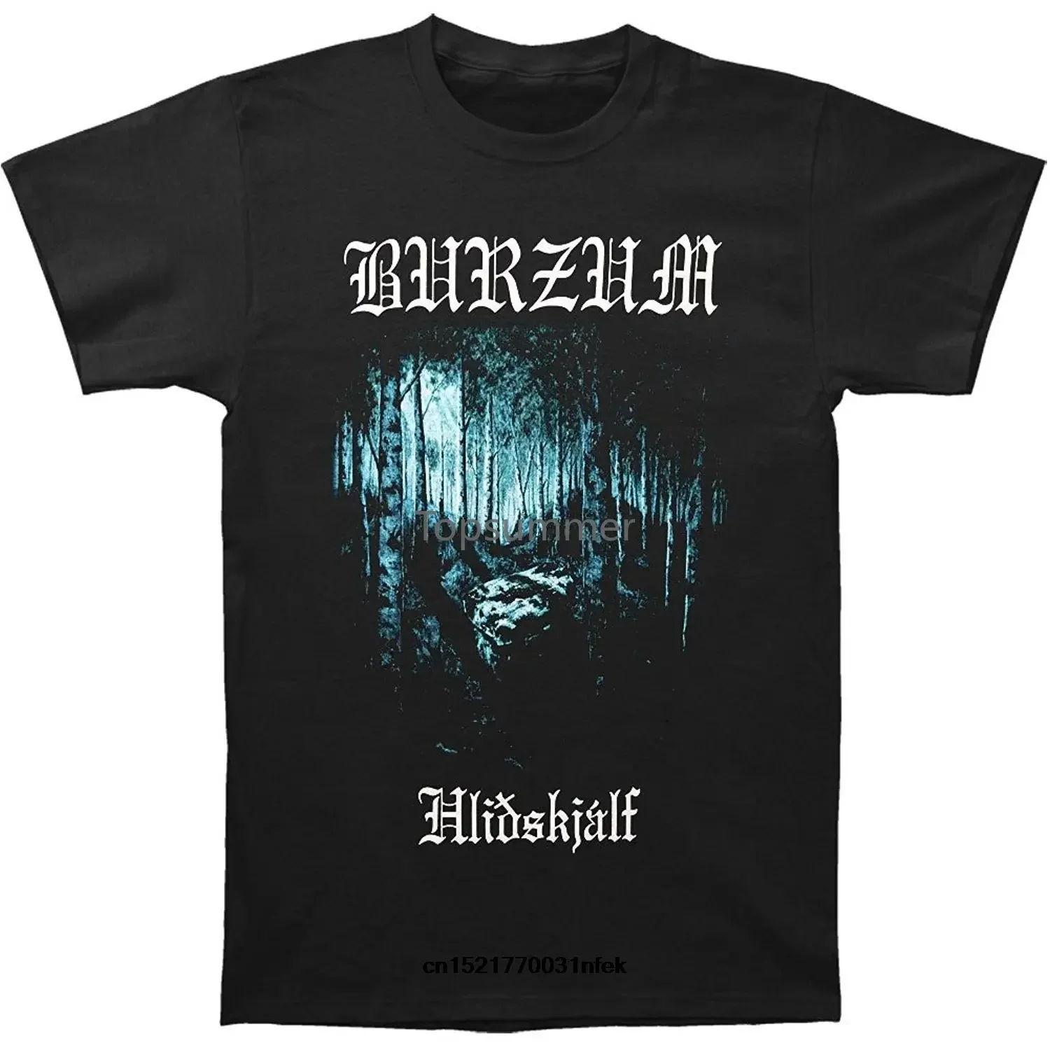 

Men T Shirt Burzum Hlidskjalf Black Summer New Fashion Soft Male Tops T-Shirt Novelty Tshirt Women