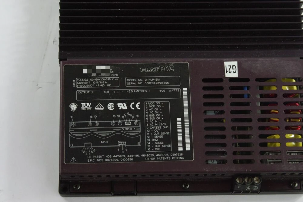 VI-NUP-EM FLATPAC Switching Power Supply