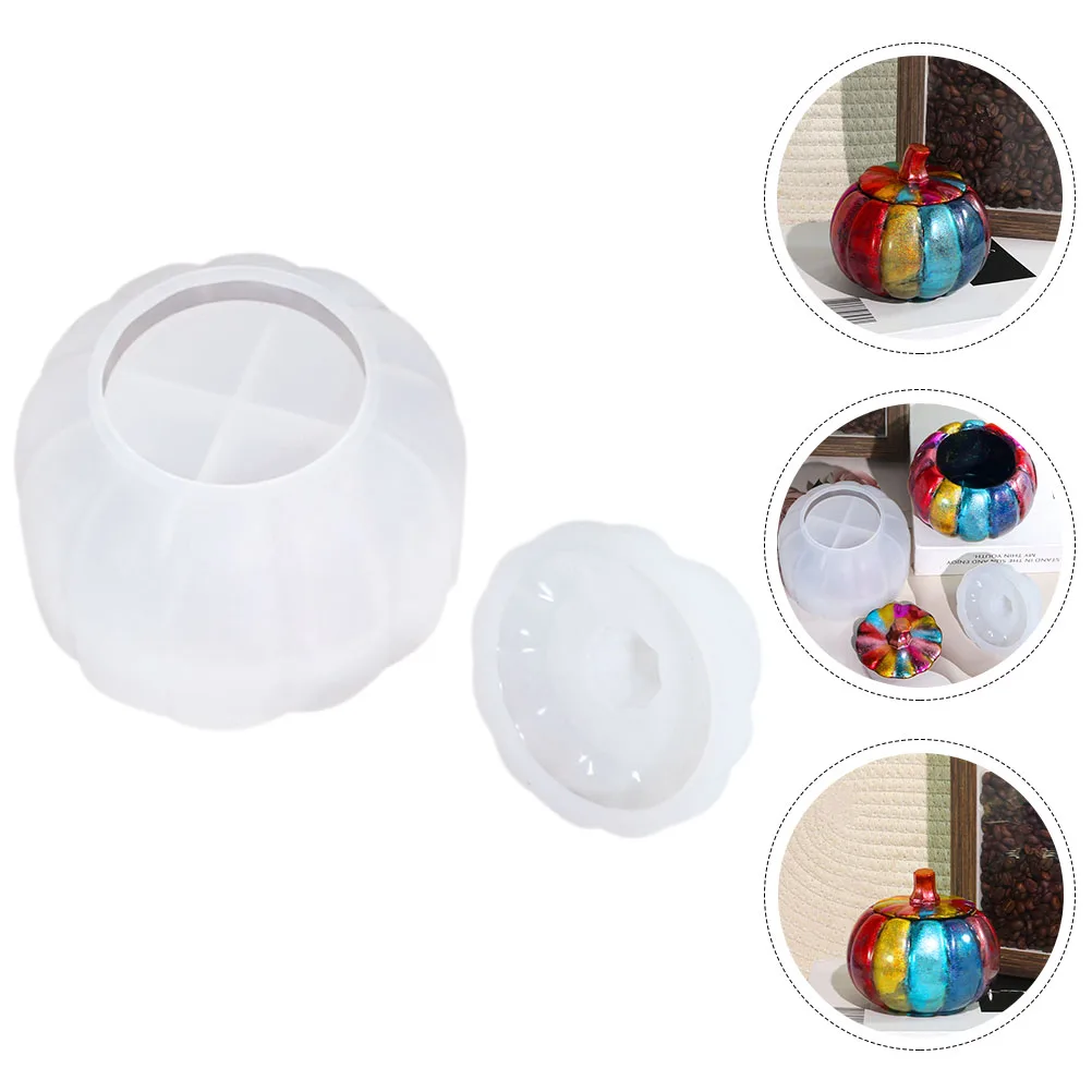 

Shaped Pumpkin Storage Box Mold Resin Ornament Molds Ring Silica Gel Silicone for