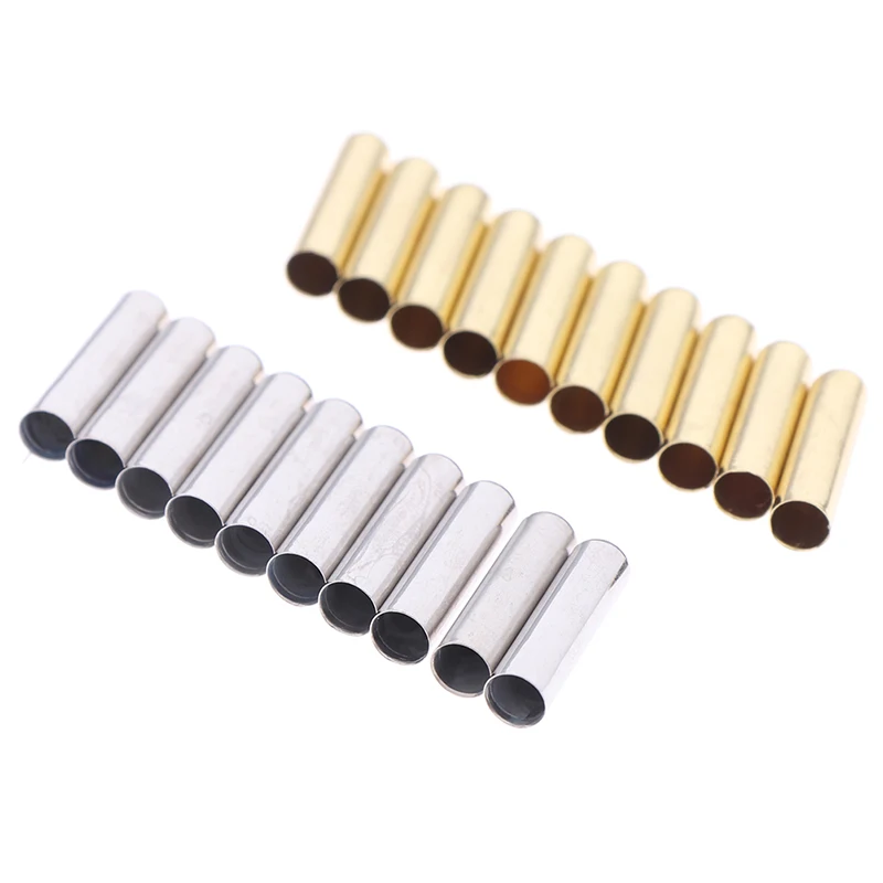 10pcs/Set Of 4.5*18mm Seamless Metal Shoelaces Tips Head Replacement