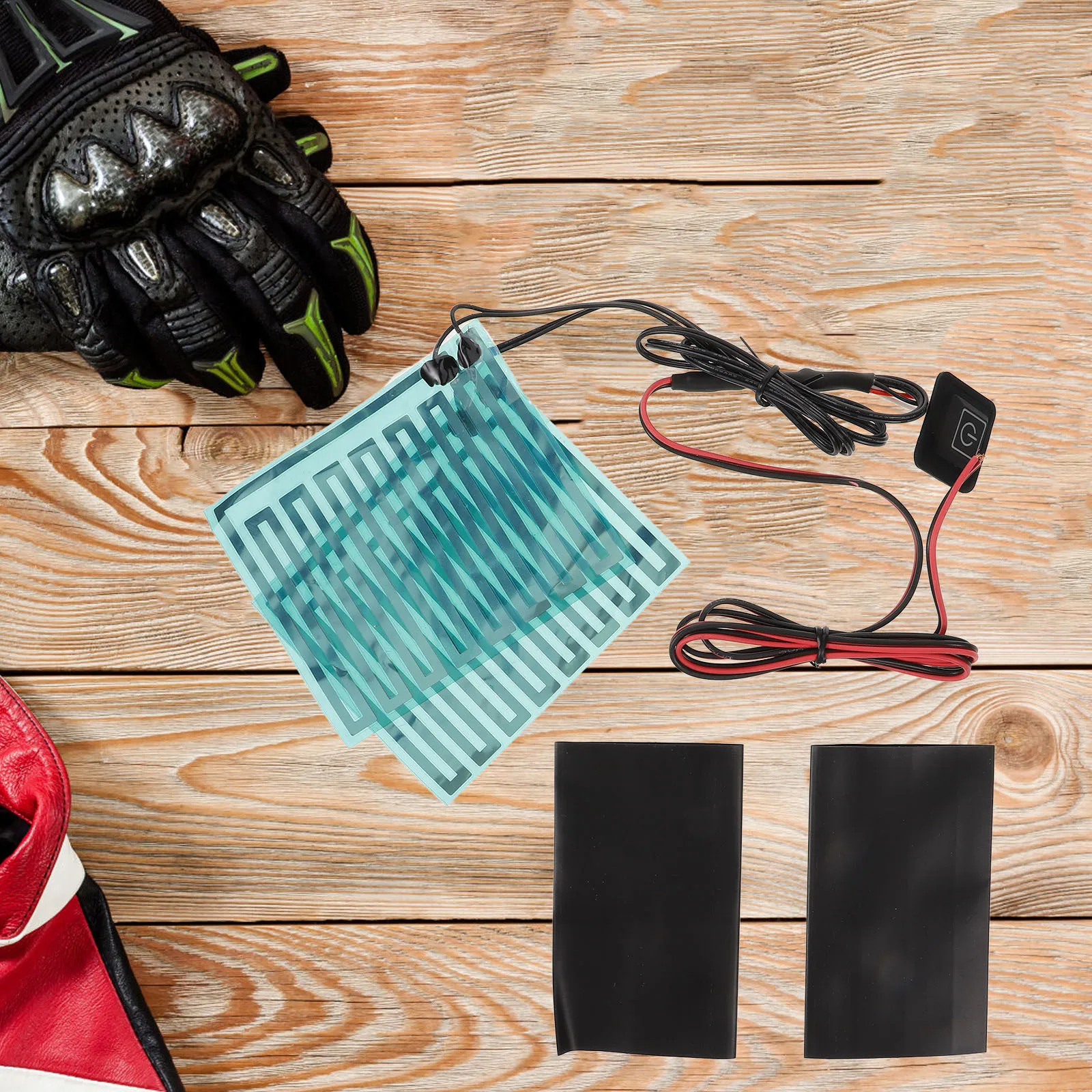 

1Pcs Motorcycle Electric Heated Handlebar Pad Three Gear Temperature Settings Universal Fit Waterproof Heating Handle Cover