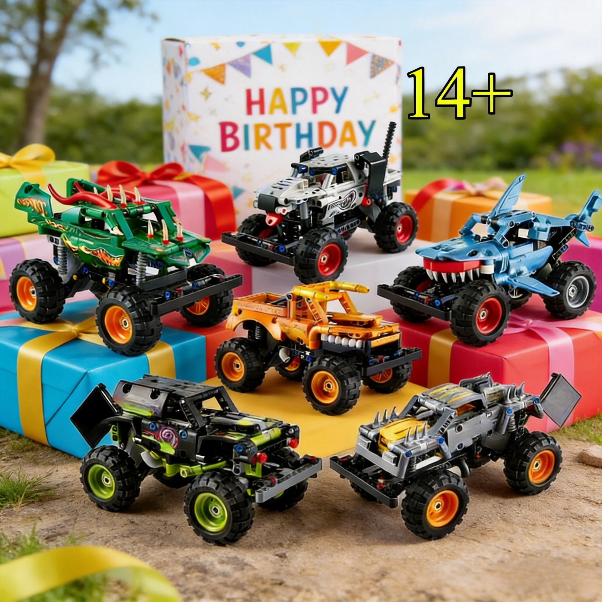 

Наборы строительных блоков для внедорожников моделей 42149, 42135, 42150, 42119, подходят для подарков на день рождения, совместимы с деталями Lego.