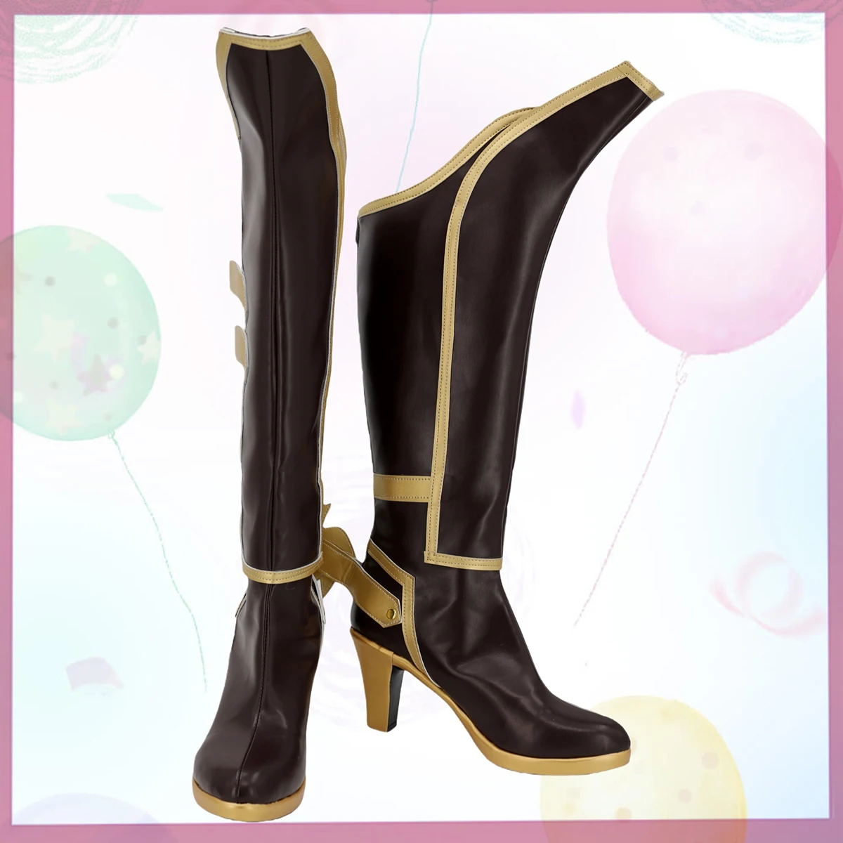 LOL Ashe Western Angel Cosplay Sapatos Botas de salto alto feitas sob medida