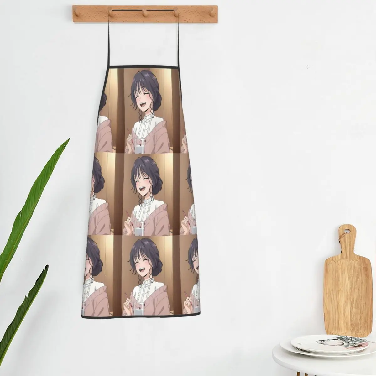 The Fragrant Flower Blooms With Dignity Anime Aprons Chef Cooking Cuisine Tablier Bib Kitchen Cleaning Pinafore for Women Men