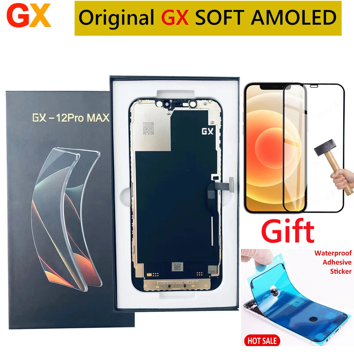 ตรวจสอบและแนะนำหน้าจอ GX SOFT OLED LCD สำหรับ iPhone X, XS, XS Max, 12 mini, 11 Pro, 12 Pro Max อย่างละเอียด